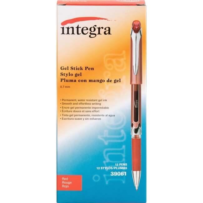 Integra .7mm Premium Gel Ink Stick Pens