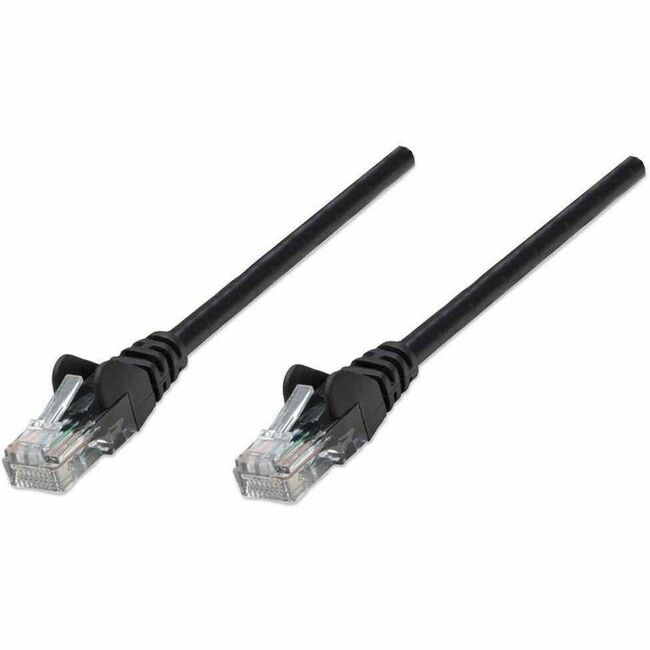 Intellinet Cat6 U/UTP Network Patch Cable, 30 m (100 ft.), Black