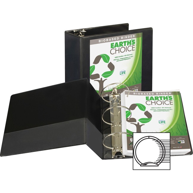 Samsill Earth's Choice Round Ring View Binders