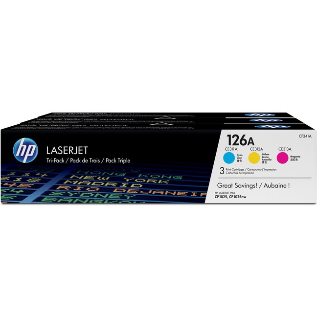 HP 126A Original Toner Cartridge - Tri-pack