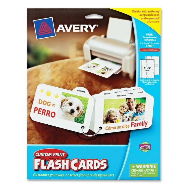 custom flashcard printing
