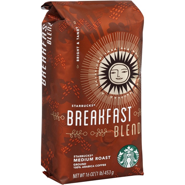 Starbucks 1 lb. Bag Breakfast Blend Ground Coffee Ground