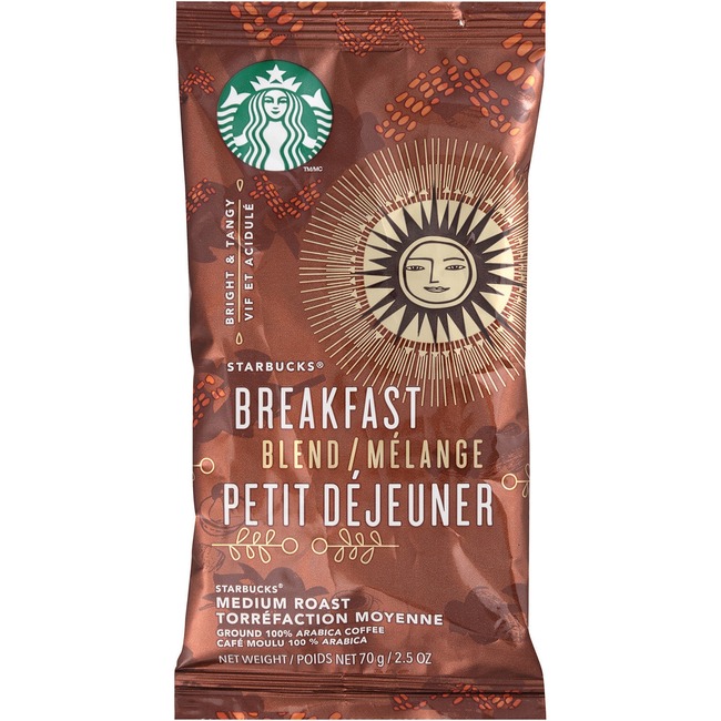 Starbucks Brkfast Blend Ground Single Pot Coffee Portion Pack