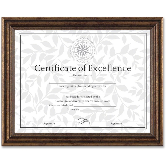 Dax Burns Group Antique-colored Certificate Frame