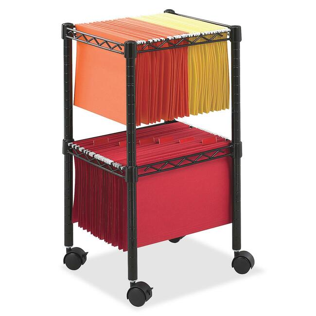 Safco 2-Tier Compact File Cart