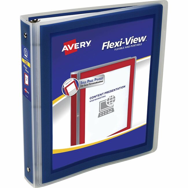 Avery Flexi-View Binders with Round Rings