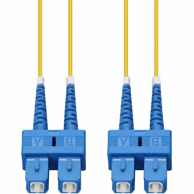 AddOn 5m SC to SC Yellow OS2 Duplex OFNR (Riser-Rated) SMF Fiber Patch Cable