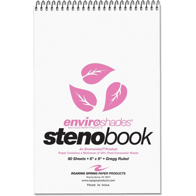 Roaring Spring Enviroshades Recycled Steno Books