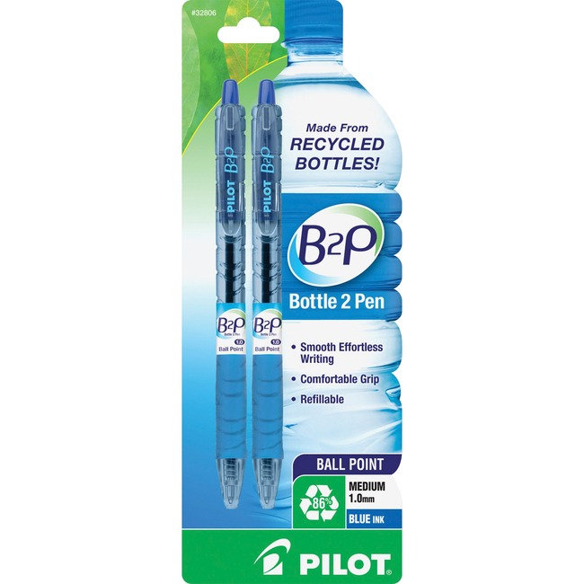 Pilot Bottle to Pen (B2P) B2P Recycled Bottle 2 Pen Ballpoint Pens
