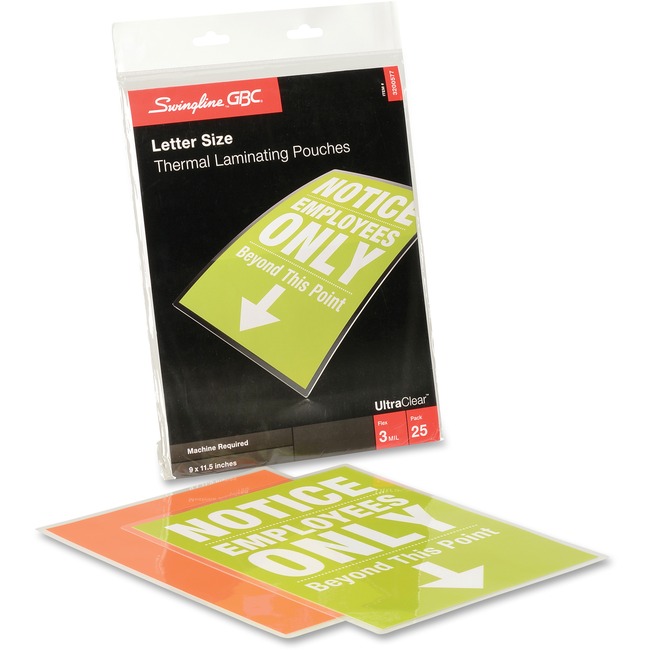 Swingline® GBC® UltraClear™ Thermal Laminating Pouches