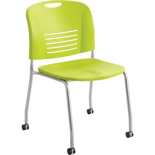 Safco Vy Straight Leg Stack Chairs with Casters