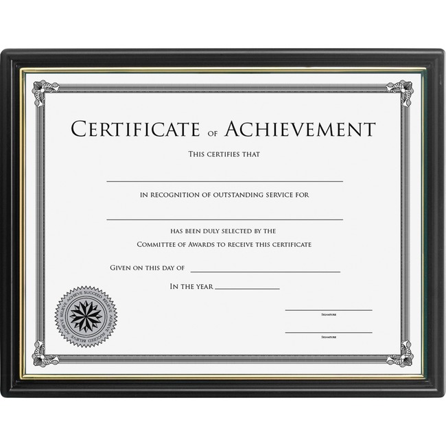 Lorell 8x10 Frame with Cert. of Achievement