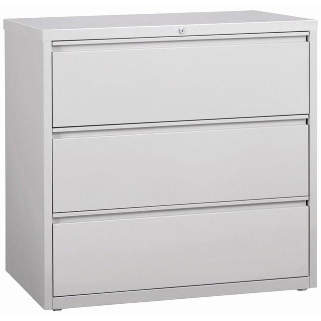 Lorell 3-Drawer Light Gray Lateral Files