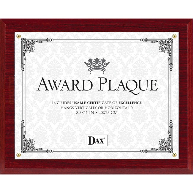 DAX Mahogany Wall Award Plaque