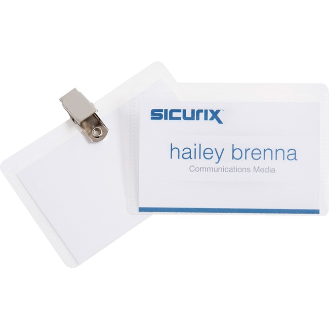 SICURIX Clip-Style Name Badge Kit