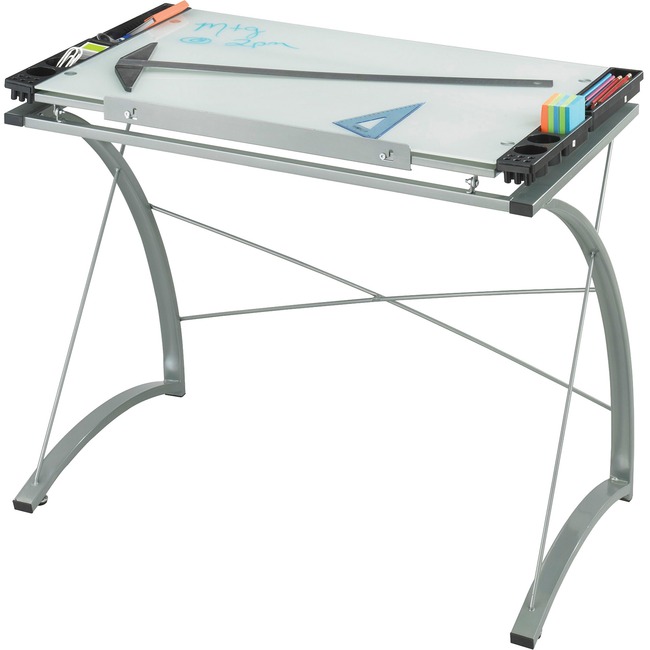 Safco Xpressions Glass Top Drafting Table