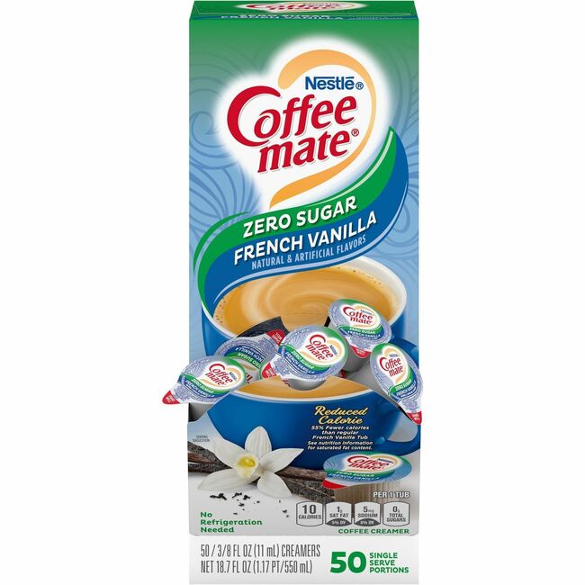 Nestlé® Coffee-mate® Coffee Creamer Sugar-Free French Vanilla - liquid creamer singles