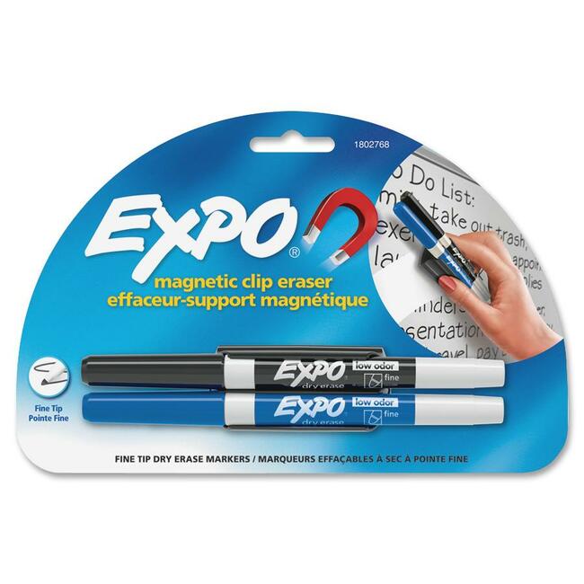 Expo Magnetic Clip Eraser with Markers