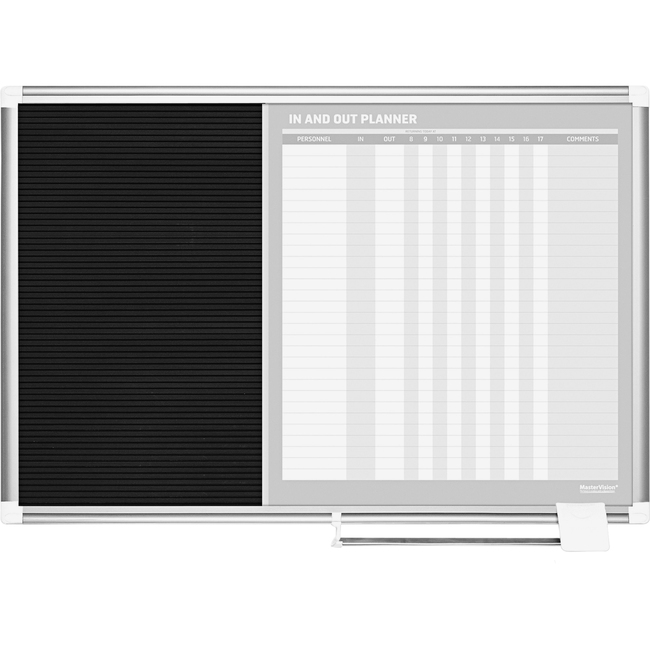 MasterVision Magnetic in/out Planner Letterboard