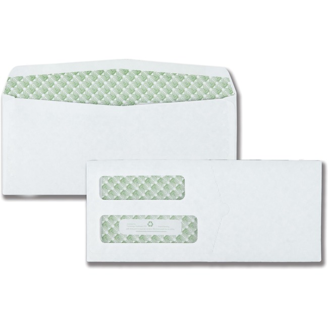 Quality Park Double Window Sugarcane Paper Envelopes