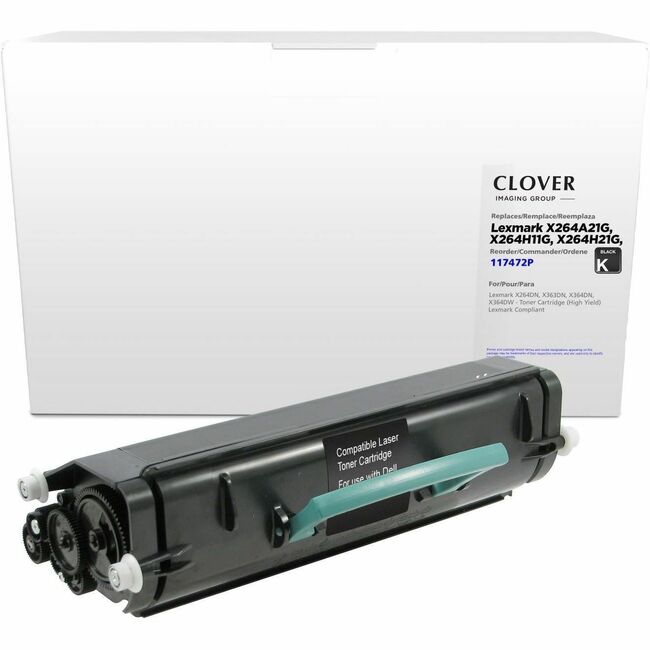 CIG Remanufactured High Yield Toner Cartridge for Lexmark X264/X363/X364
