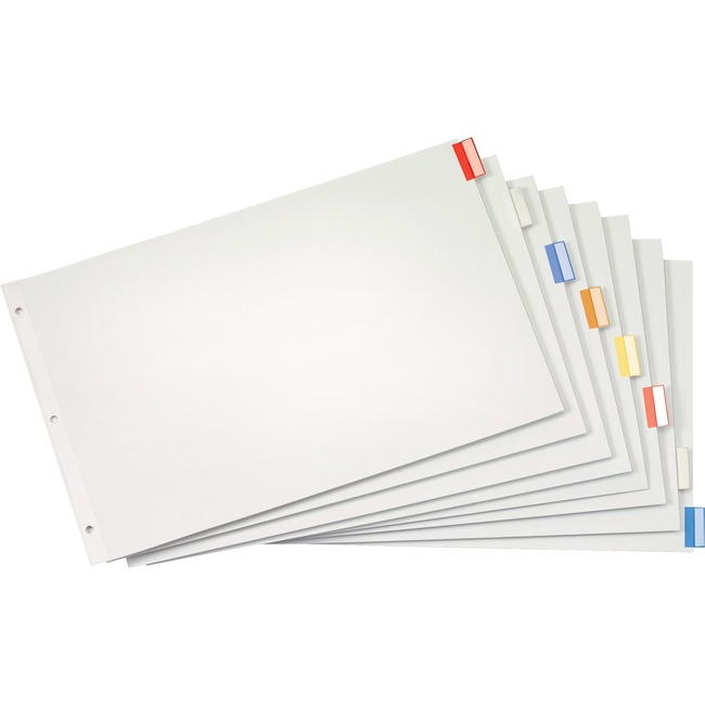 Cardinal Multicolor Insertable Index Dividers