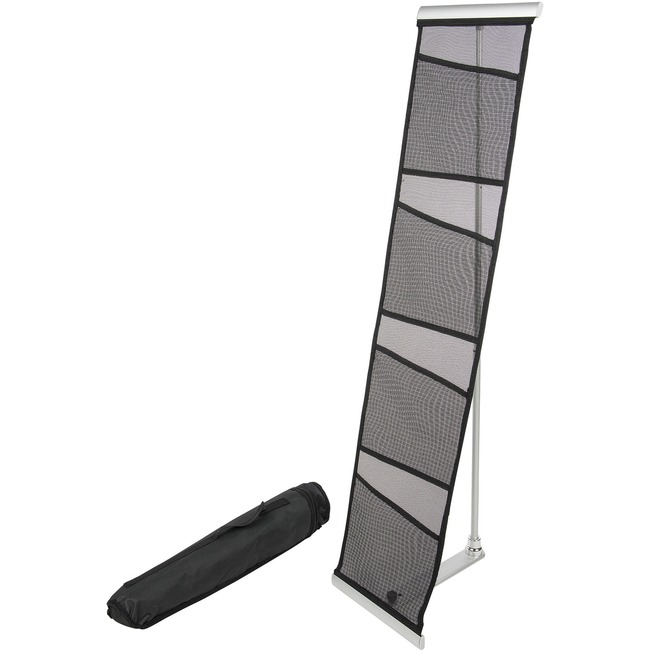 deflecto Four-Pocket Mesh Floor Literature Rack