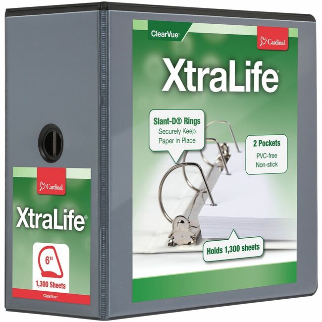 Cardinal Xtralife ClearVue Locking Slant-D Binders