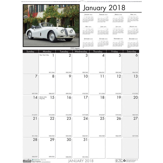 House of Doolittle Earthscapes Classic Cars Wall Calendar