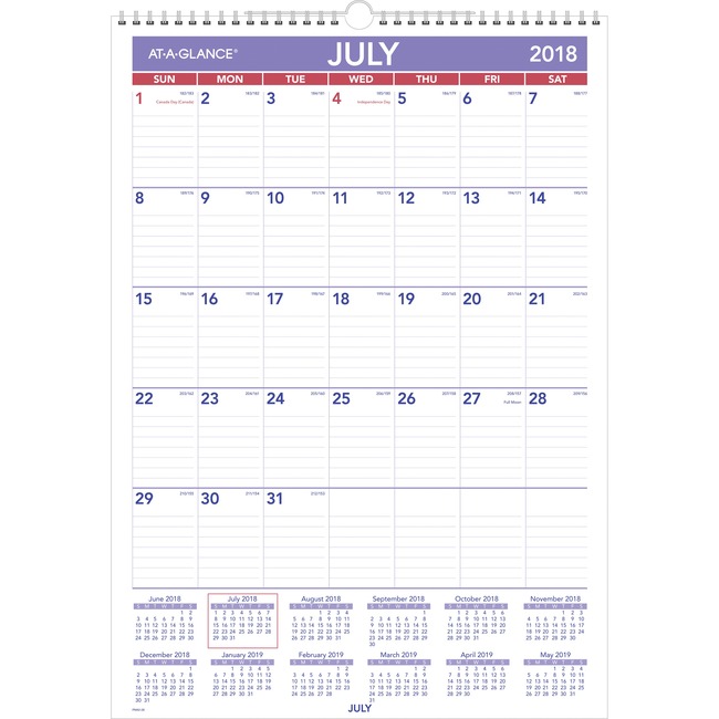 At-A-Glance Academic Monthly Wall Calendar