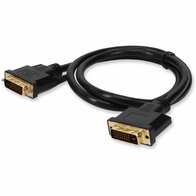 6ft DVI-D Dual Link (24+1 pin) Male to DVI-D Dual Link (24+1 pin) Male Black Cable For Resolution Up to 2560x1600 (WQXGA)