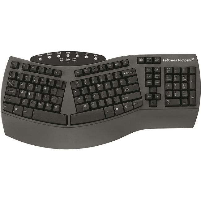 Fellowes Microban® Split Design Keyboard