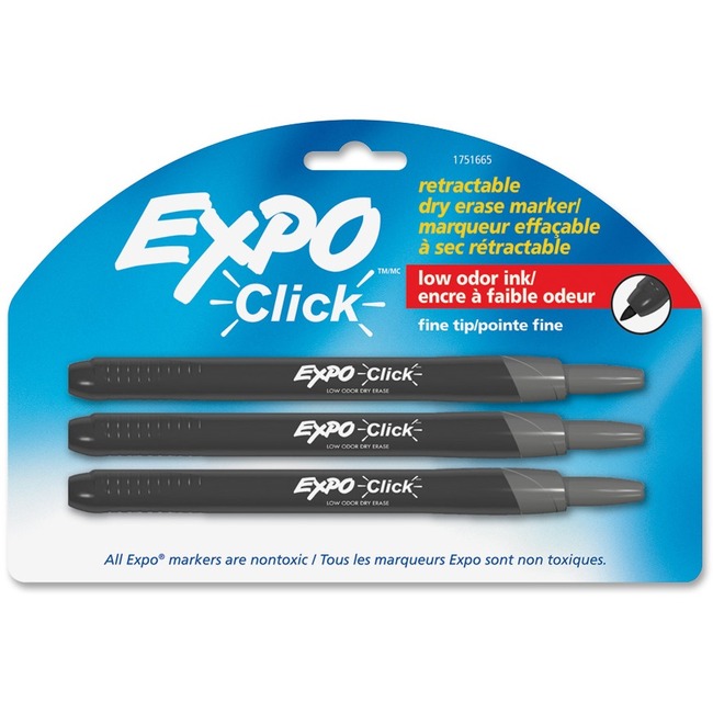 Expo Click Retract Fine Pt Board Markers