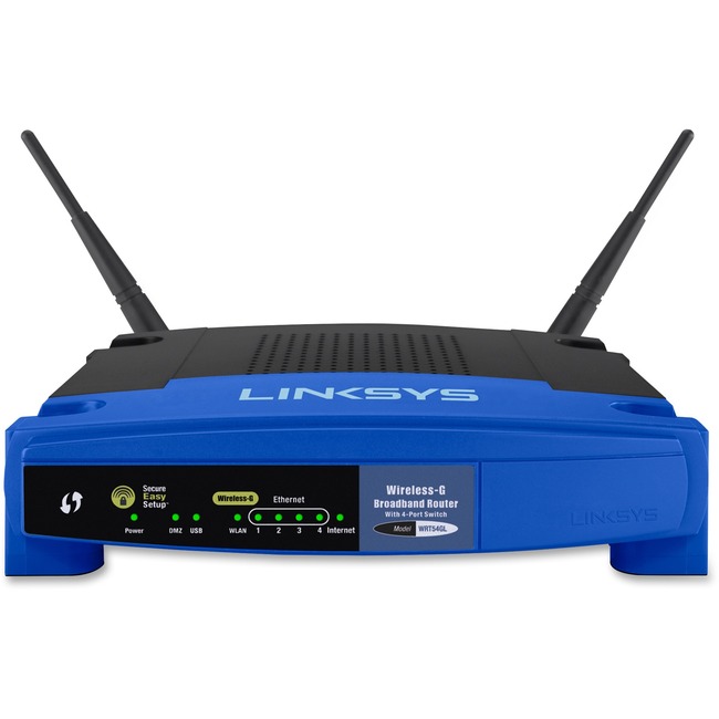 Linksys WRT54GL IEEE 802.11b/g  Wireless Router