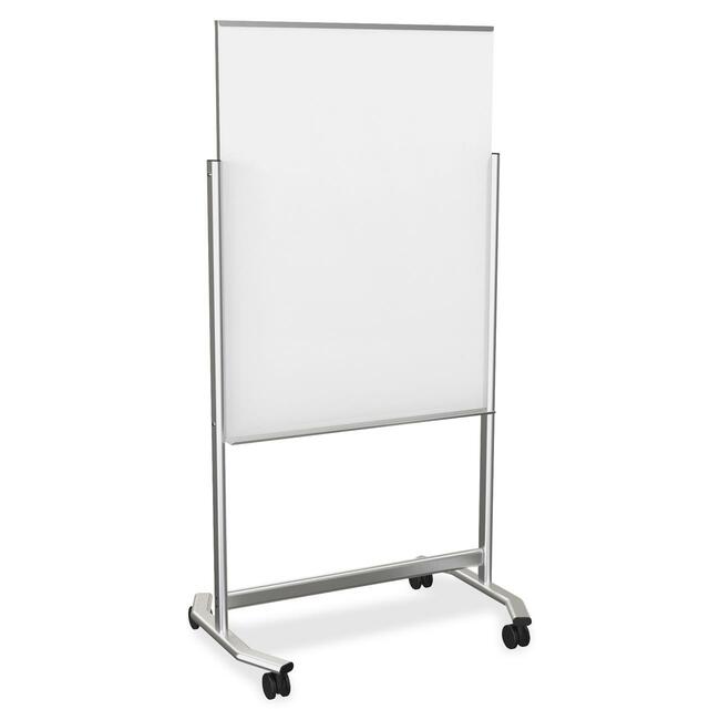 MooreCo Visionary Move Mobile Magnt Glass Whiteboard