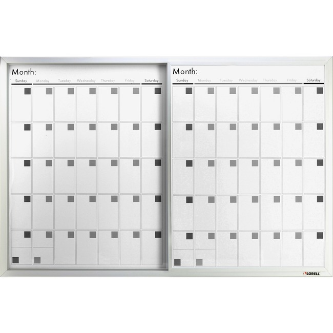 Lorell Magnetic Dry-Erase Calendar Board