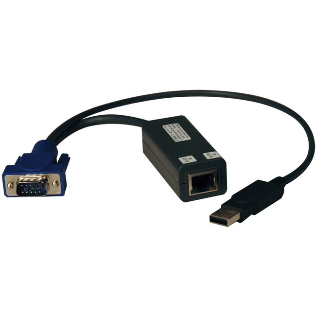 Tripp Lite USB Single Server Interface Unit Virtual Media KVM Switch HD15 USB RJ45 TAA