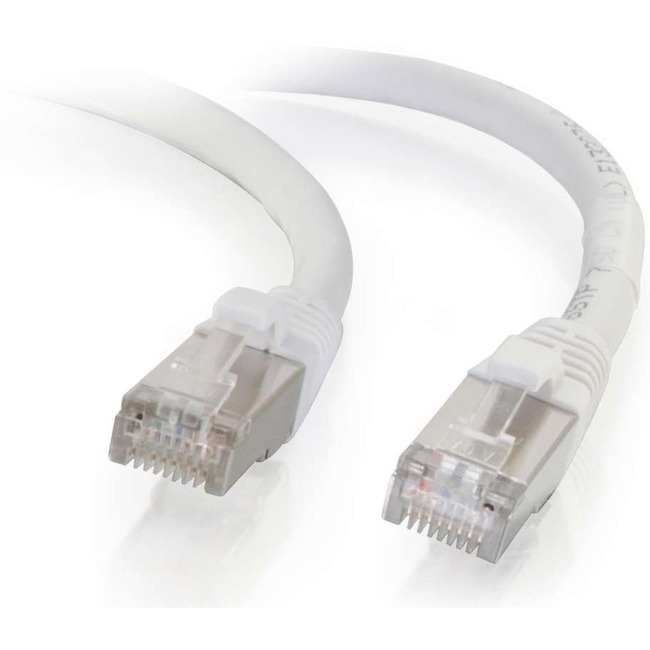 C2G 2ft Cat6 Snagless Shielded (STP) Ethernet Network Patch Cable - White