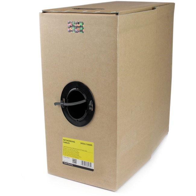 StarTech 1000 ft Bulk Roll of Gray CMR Cat 6 Solid UTP Riser Cable