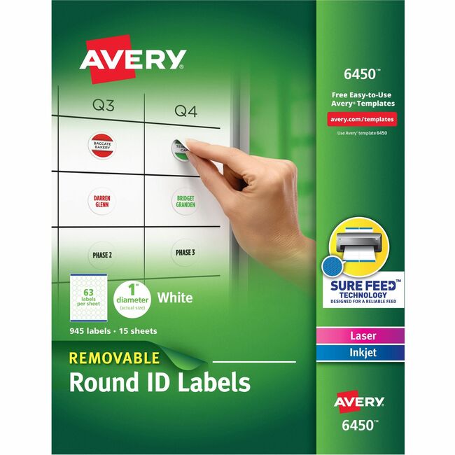 Avery Removable ID Labels