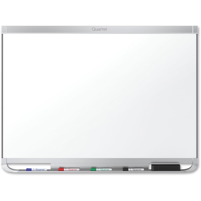 Quartet® Prestige® 2 DuraMax® Porcelain Magnetic Whiteboard, 4' x 3', Aluminum Frame