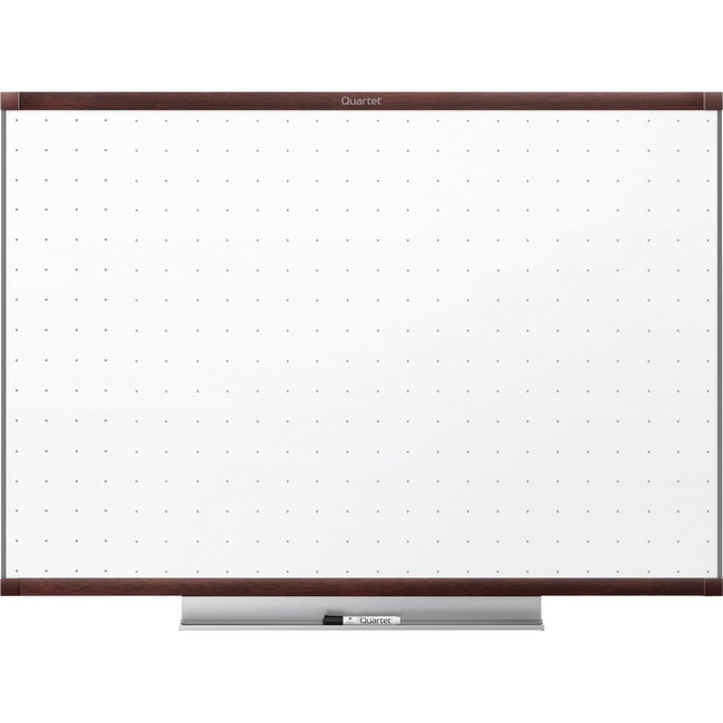 Quartet® Prestige® 2 Total Erase®Whiteboard, 6' x 4', Mahogany Finish Frame