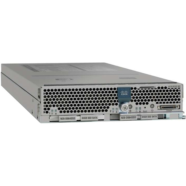 Cisco B230 M2 Blade Server - 2 Xeon E7-2870 2.40 GHz - 256 GB RAM - Serial Attached SCSI (SAS) Controller