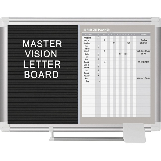 MasterVision MasterVsn In/Out Dry-erase Letter Board