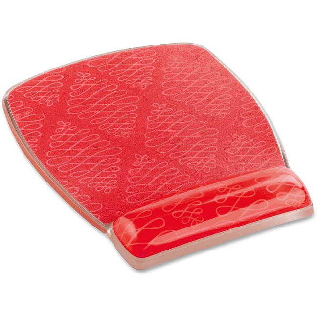 3M Coral Design Clear Gel Mouse Pad Wrist Rest