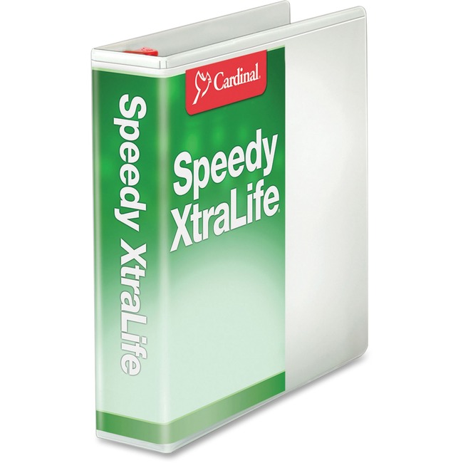 Cardinal White Speedy XtraLife Slant-D Binder