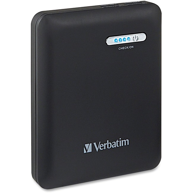 Verbatim Dual USB Power Pack, 12000mAh - Black