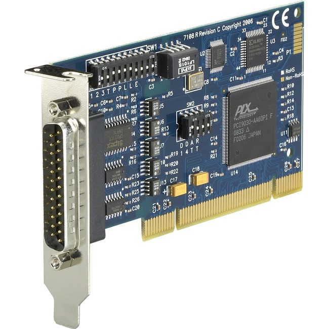 Black Box PCI Bus Serial Board - (1) RS232/422/485 (1) DB25 - Plug-in Card - PCI - PC - 1 