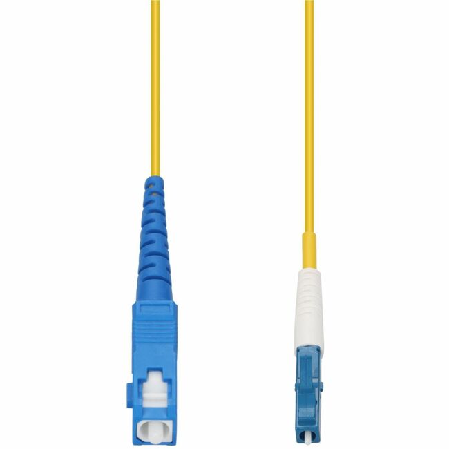 AddOn 2m SC to LC Yellow OS2 Simplex OFNR (Riser-Rated) SMF Fiber Patch Cable