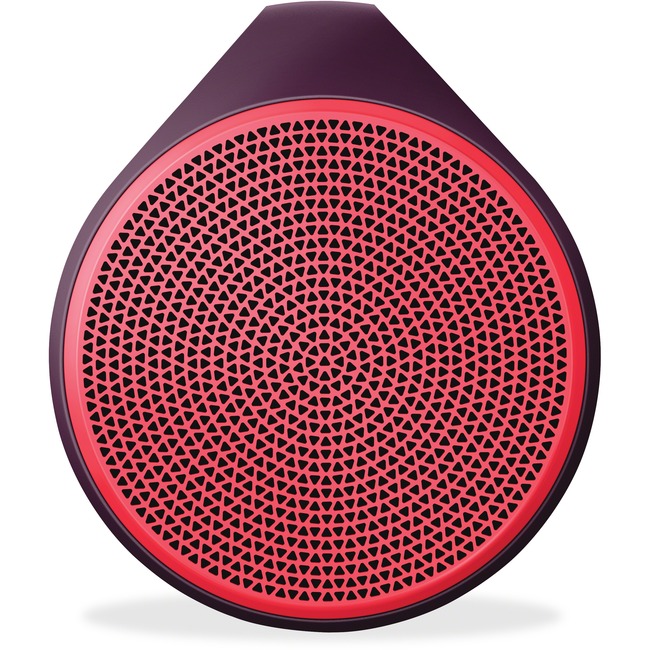 Logitech X100 Speaker System - Wireless Speaker(s) - Portable - Battery Rechargeable - Red